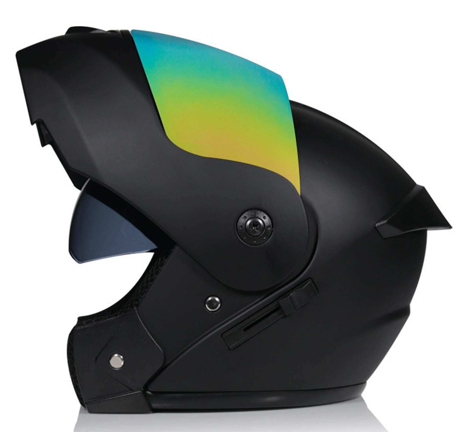 Integralhelm für Motorradfahrer, Motorradhelm, DOT/ECE-Zertifiziert, Doppelvisier, Integralhelm für Motorradfahrer, Unisex 4,M(56-57CM) von XLGNXXL