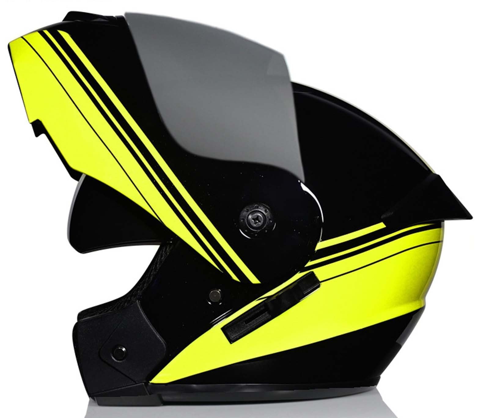 Integralhelm für MotorradfahrerModulhelmIntegrierte Motorrad-DoppellinsenGeeignet für Erwachsene Männer und FrauenDOT/ECE-Zertifiziert 6,S(54-55CM) von XLGNXXL