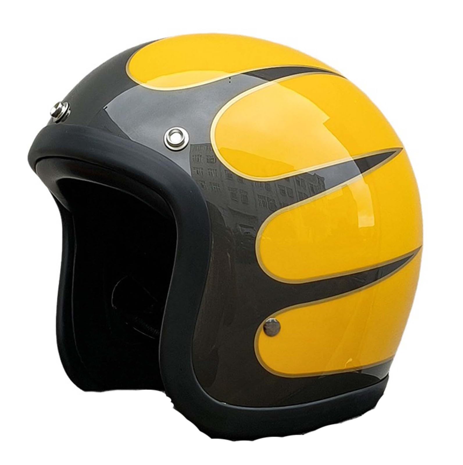 Motorrad-Halbhelm, Retro-Motorradhelm mit offenem Gesicht, altmodischer Motorradhelm, Jet-Motorradhelm, geeignet für Erwachsene Männer und Frauen G,M(55-56CM) von XLGNXXL