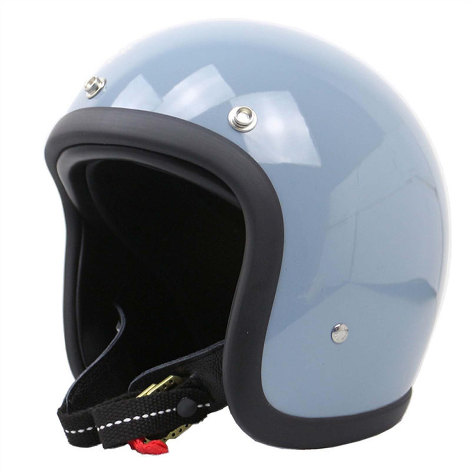 Motorrad-HalbhelmOffener Halbhelm MotorradhelmDeutscher JethelmVintage Motorrad-HalbhelmDOT/ECE-zertifiziertUnisex G,M(55-56CM) von XLGNXXL