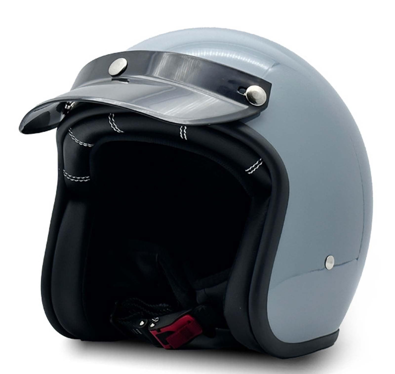 Neuartiger Motorrad-Jethelm, Ganzjahres-Mopedhelm, Retro-Motorrad-Halbhelm, ECE/DOT-geprüfter 3/4-Halbhelm für Männer und Frauen A,L von XLGNXXL