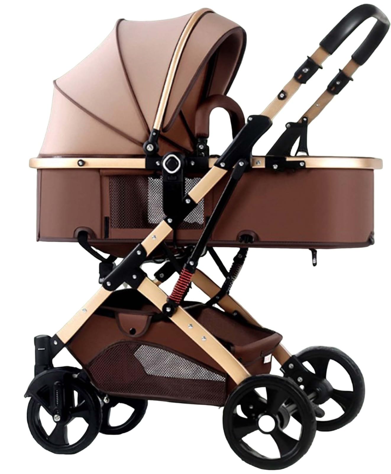 XLGNXXL Kinderwagen zum Sitzen oder Liegen, leicht und zusammenklappbar, Zwei-Wege-Stoßdämpfung, geeignet für Babys im Alter von 0-3 Jahren D,34 * 73 * 105cm von XLGNXXL