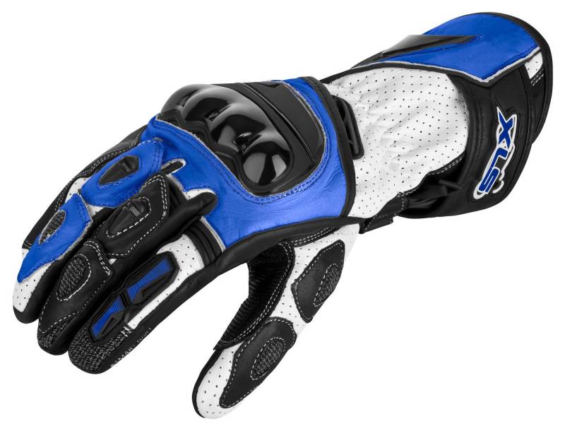 Motorradhandschuhe von XLS Race Line Blau von XLS