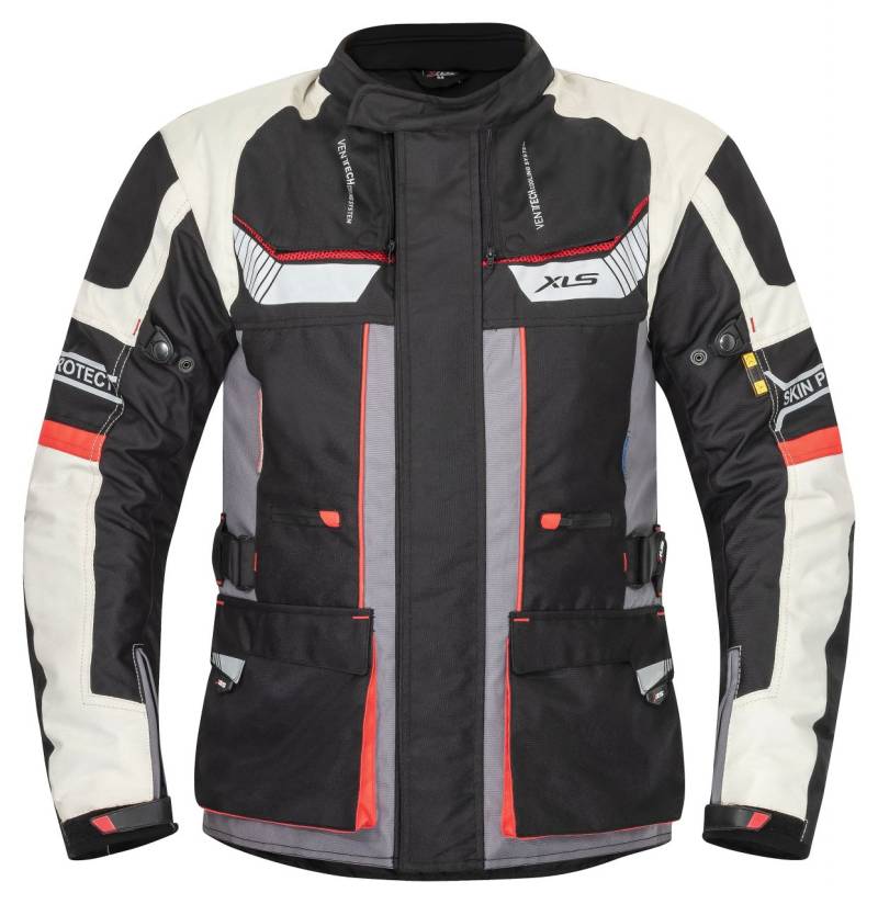 XLS Motorrad Textiljacke X-Drive Grau Touringjacke von XLS