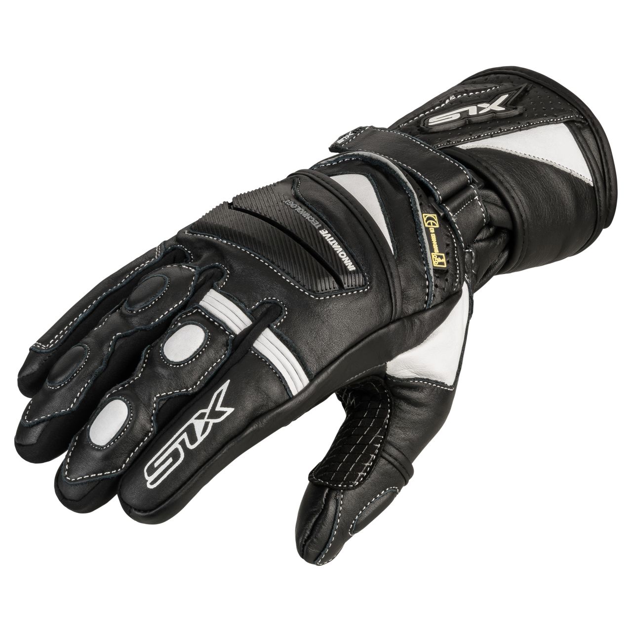 XLS Motorradhandschuhe X-GEAR Schwarz Weiß von XLS