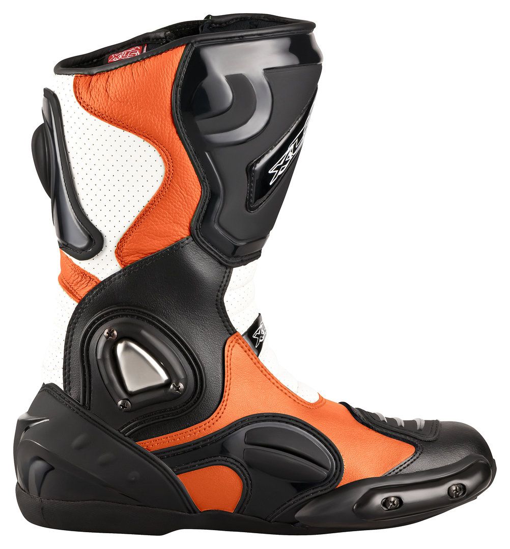 XLS Motorradstiefel "Race Gear" Racing Boots Orange von XLS