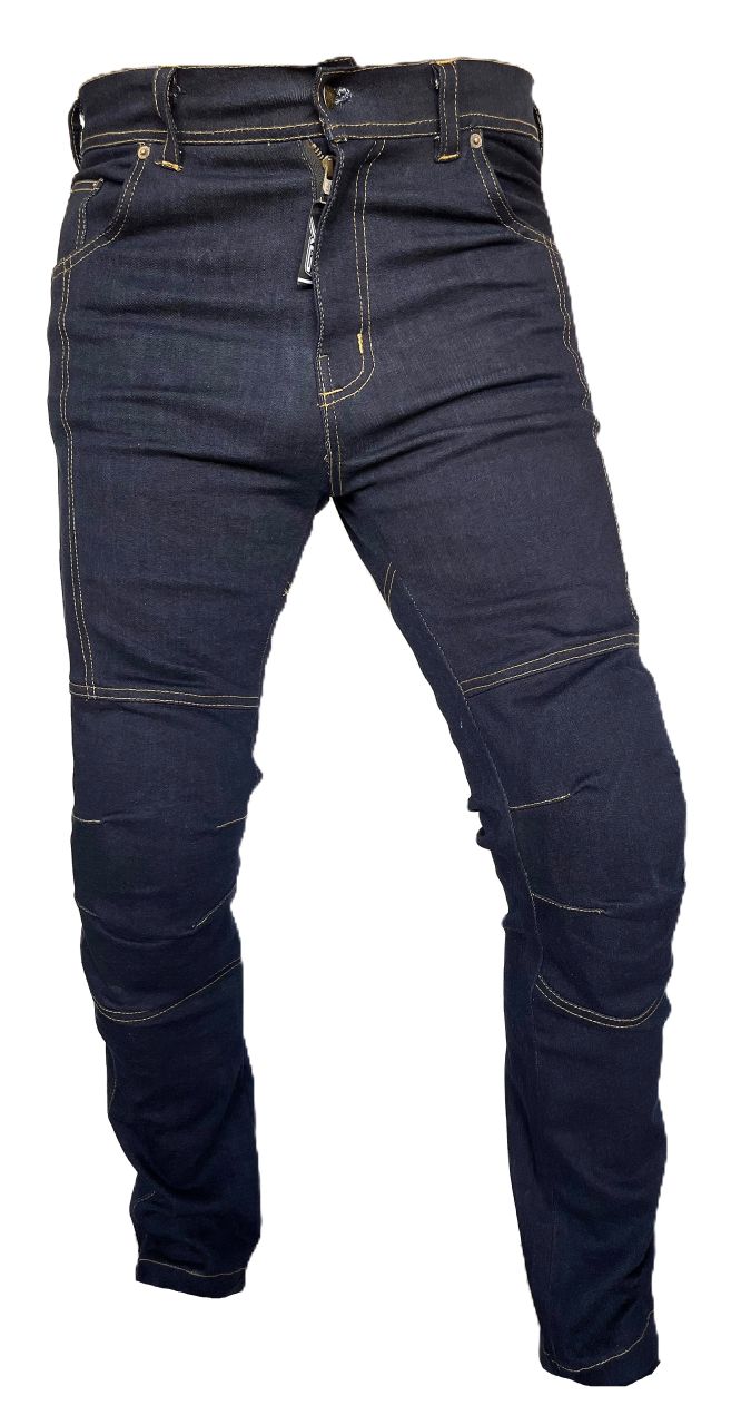 XLS STRIKER Motorradjeans Kevlar Jeanshose dunkel Blau von XLS