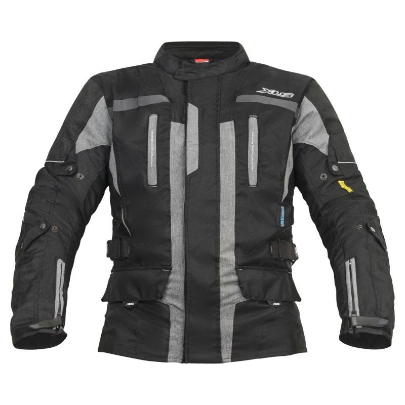 XLS Touringjacke Motorrad Textiljacke X-Drive 2 Schwarz Grau von XLS