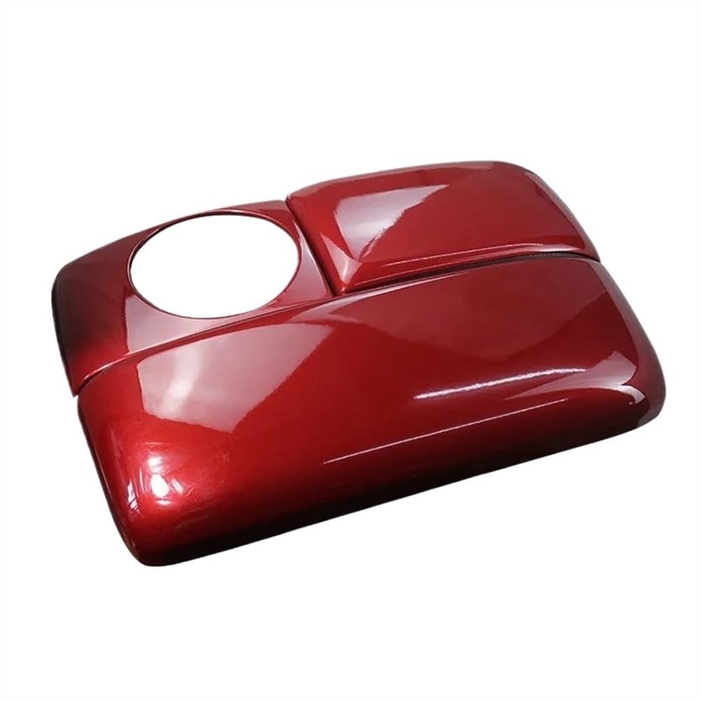 Armlehnen Auto Mittelkonsole Aufräumen Armlehne Box Panel Dekoration Abdeckung Aufkleber Trim Interior Styling Zubehör Für Q7 4l 2006-2015(Rood) von XLXMKNKPDZ