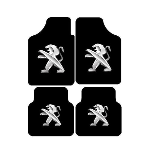 4 Stück Auto FußMatten für Peugeot 307 2001-2007, Personalisierung Anpassen Autofussmatten, Allwetter wasserdichte rutschfeste Autofußmatten-Set von XMCMBS