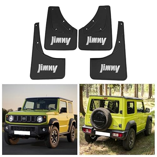 4 Stück Auto Schmutzfänger für Jimny 2019-2023, Fahrzeug vorne und hinten Spritzschutz Protection ZubehöR Kotflügel Bausatz von XMlgcm