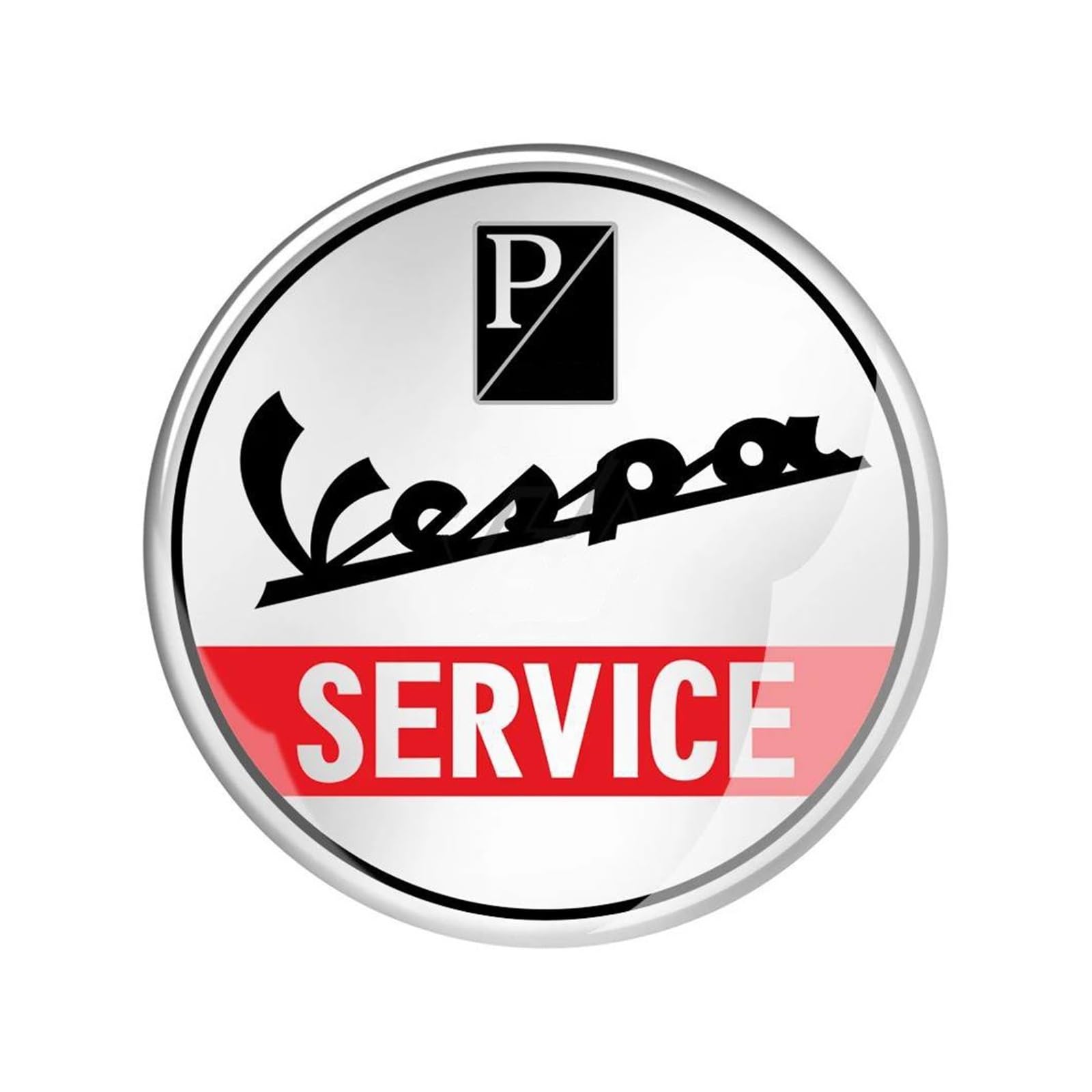 Personalisiert Für Vespa Service Sprint GTS GTV LX PX GS SS 50 125 150 200 300 300ie 3D Aufkleber Motorrad Aufkleber(Natural 3A) von XNASU