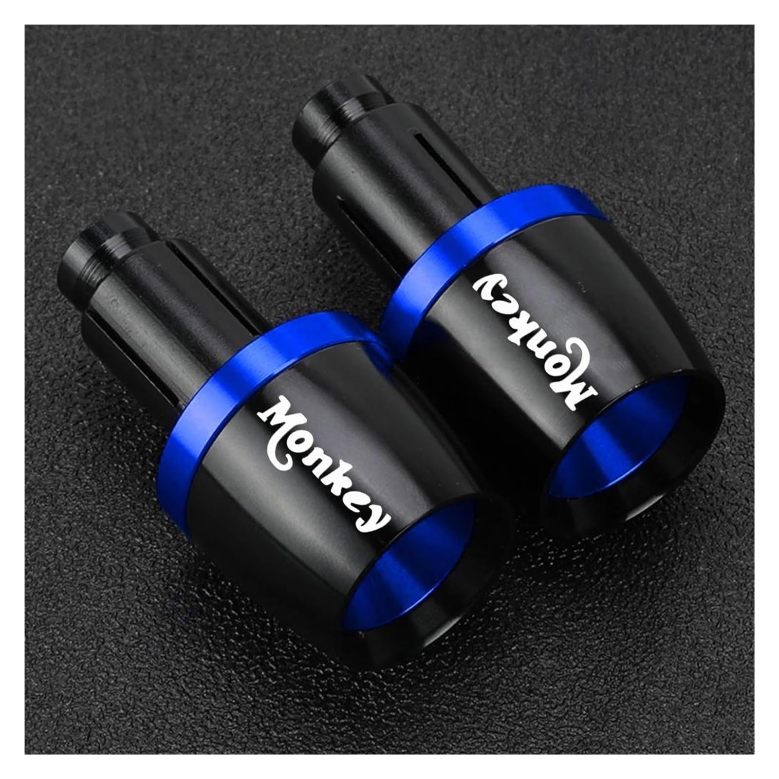 XNASU Einzigartig Für Monkey 125 2018 2019 2020 2021 2022 2023 2024 Zubehör Lenkergriffe Slider Cap Stecker Hand Bar Ends(Blau) von XNASU