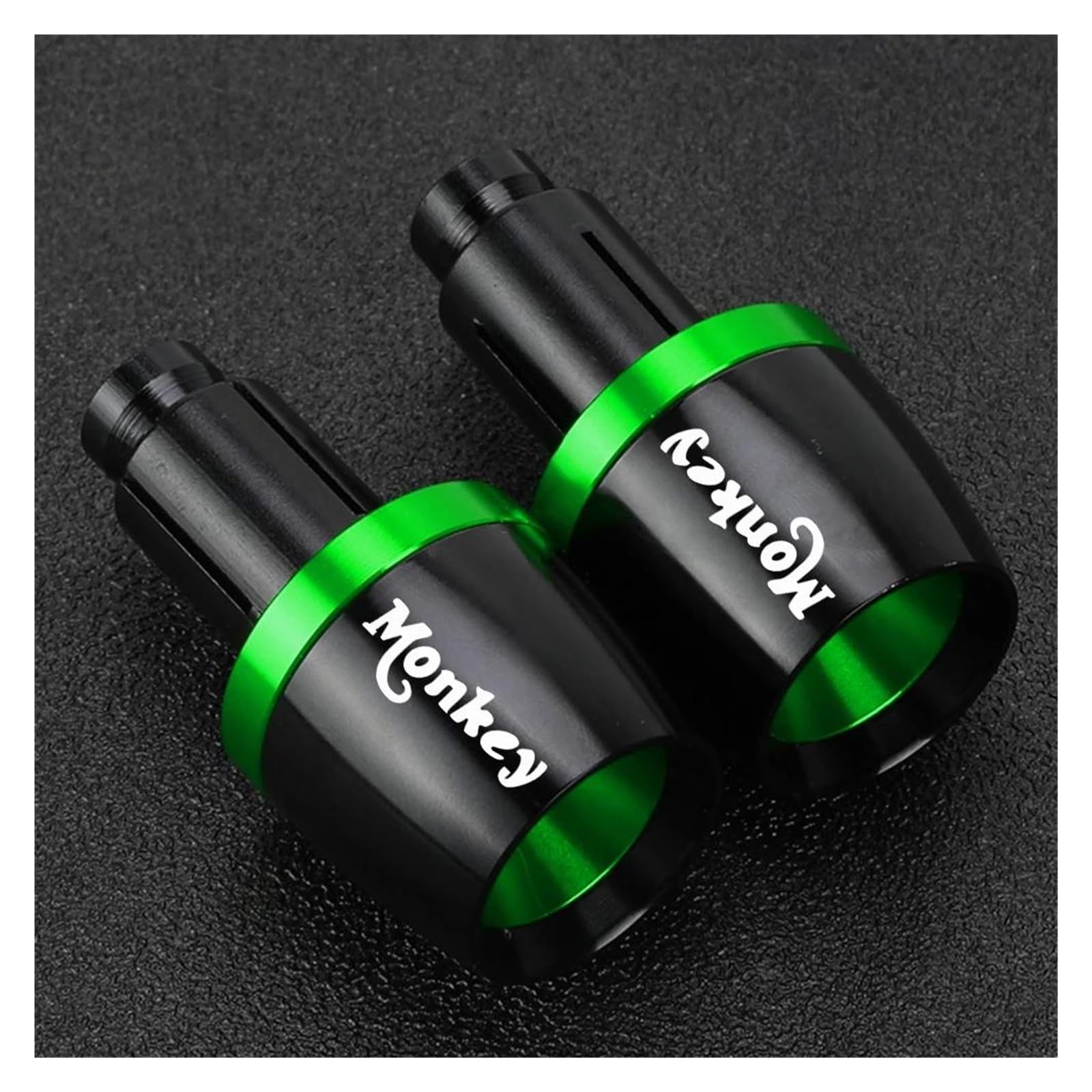 XNASU Einzigartig Für Monkey 125 2018 2019 2020 2021 2022 2023 2024 Zubehör Lenkergriffe Slider Cap Stecker Hand Bar Ends(Grün) von XNASU