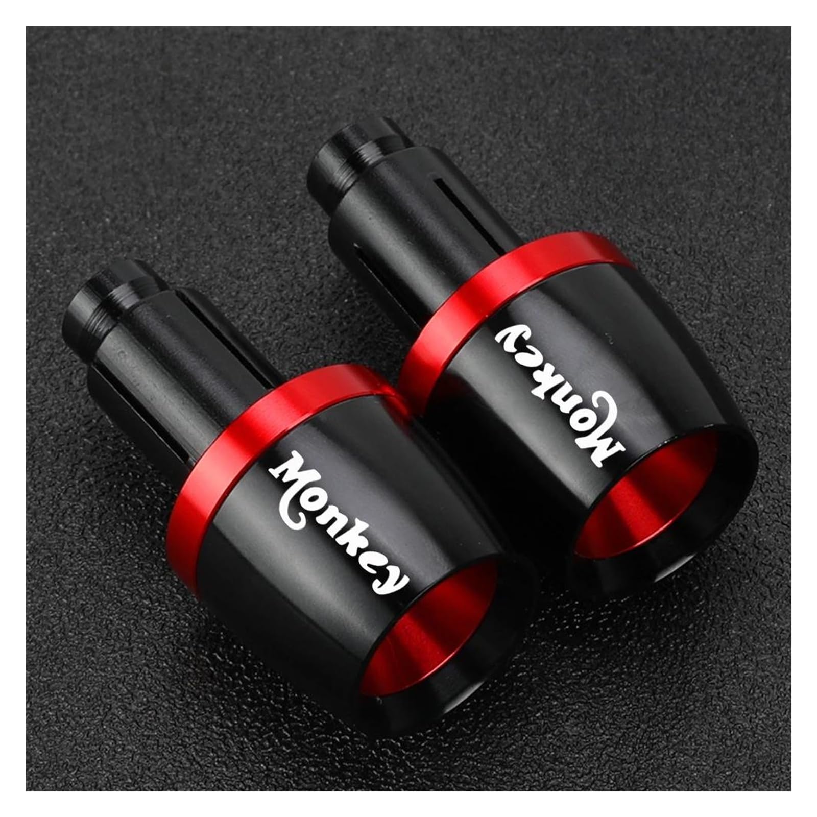 XNASU Einzigartig Für Monkey 125 2018 2019 2020 2021 2022 2023 2024 Zubehör Lenkergriffe Slider Cap Stecker Hand Bar Ends(Red) von XNASU