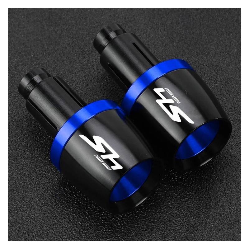 XNASU Einzigartig Für SH125 SH125i SH 125 125i 2003-2021 2022 2023 2024 Zubehör Lenker Griffe Slider Kappe Stecker Hand Bar Enden(Blau) von XNASU