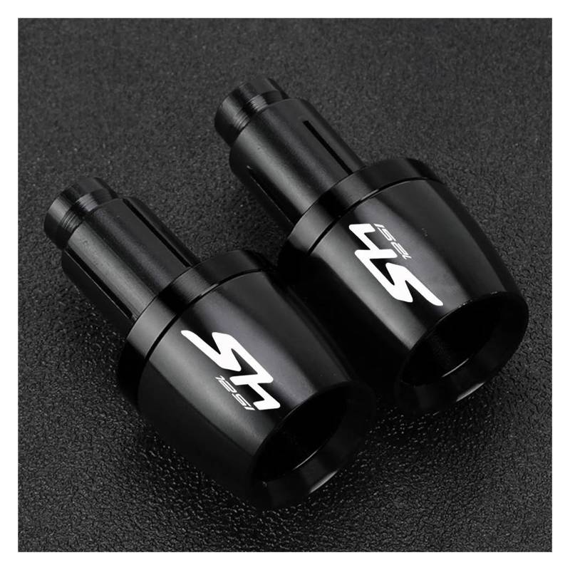 XNASU Einzigartig Für SH125 SH125i SH 125 125i 2003-2021 2022 2023 2024 Zubehör Lenker Griffe Slider Kappe Stecker Hand Bar Enden(Schwarz) von XNASU