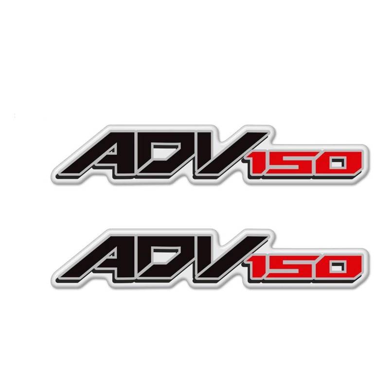 XNASU Personalisiert Für Honda ADV 150 Tank Pad Emblem Farbe Schutz Aufkleber Roller Abdeckung Abenteuer Verkleidung ADV150 2019 2020 Aufkleber(Natural 2A) von XNASU