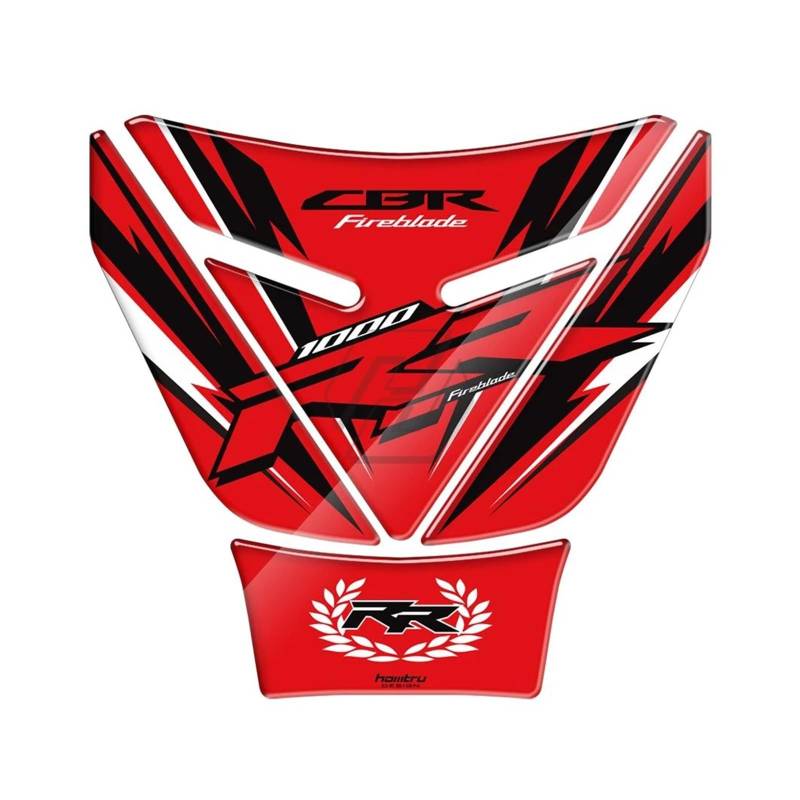 XNASU Personalisiert Für Honda CBR1000RR CBR 1000RR Fireblade 2008-2016 3D Aufkleber Gas Tank Pad Schutz Aufkleber(Red) von XNASU