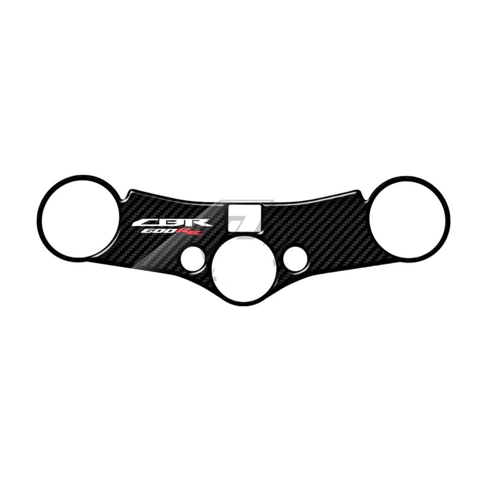 XNASU Personalisiert Für Honda CBR600RR 2007-2017 3D Carbon-Look Aufkleber Upper Triple Yoke Defender Aufkleber von XNASU