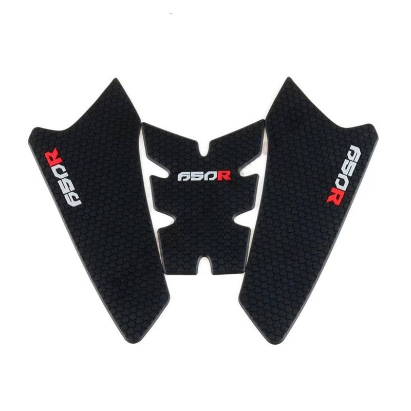 XNASU Personalisiert Für Honda CBR650R CB650R 2019-2022 3D Schutz Aufkleber Tank Traction Pad Seite Tank Grip Pads(Black 1a) von XNASU