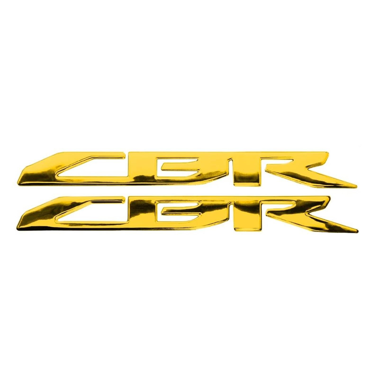 XNASU Personalisiert Für Honda HRC Alle CBR 600/1000RR CBR300/250/500R 3D Aufkleber Tank Seitenstreifen Logo Emblem Racing Verkleidung Aufkleber(Gold) von XNASU