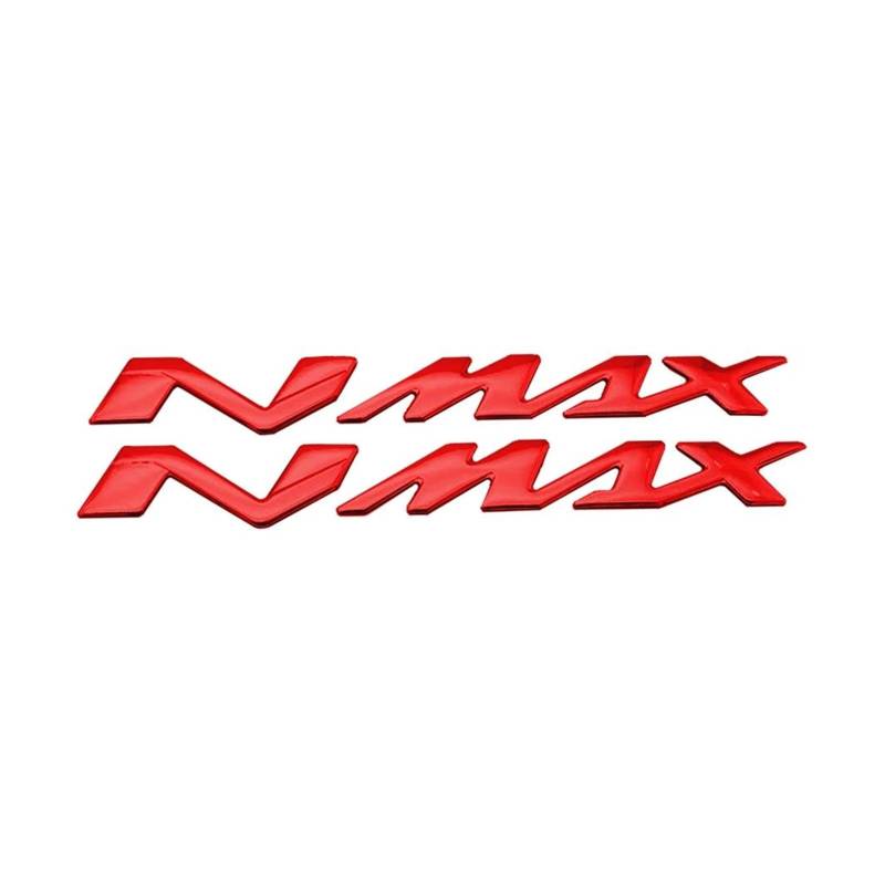 XNASU Personalisiert Für Yamaha Alle NMAX N MAX N-MAX 155 250 400 3D Aufkleber Tank Seitenstreifen Logo Emblem Racing Verkleidung Aufkleber(Red) von XNASU