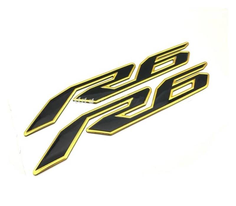 XNASU Personalisiert Für Yamaha R6 R1 YZF-R1 YZF1000 YZF-R6 YZF600 3D Emblem Verkleidung Aufkleber Körper Shell Aufkleber(Black A) von XNASU