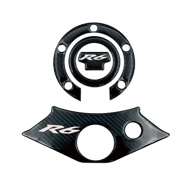 XNASU Personalisiert Für Yamaha YZF R6 1998-2002 YZFR6 Tank Gas Cap Cover Aufkleber Aufkleber(Black D) von XNASU