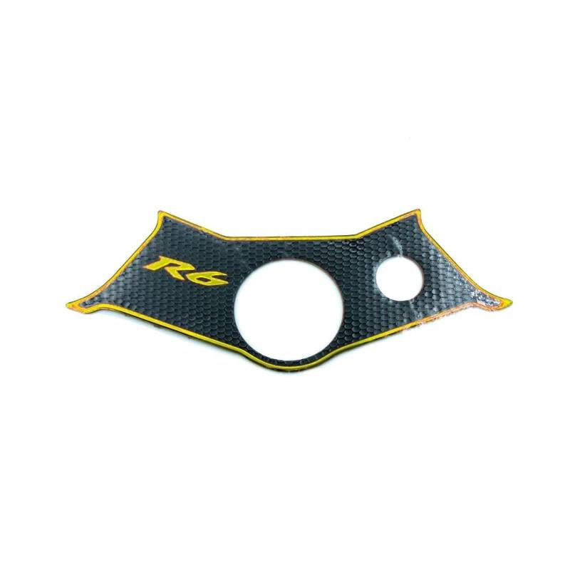 XNASU Personalisiert Für Yamaha YZF-R6 YZF R6 2003–2005 YZF600 R6S 2003–2009 Mittelkonsole Oben Dreifachklemme Aufkleber Aufkleber(Black 3a) von XNASU