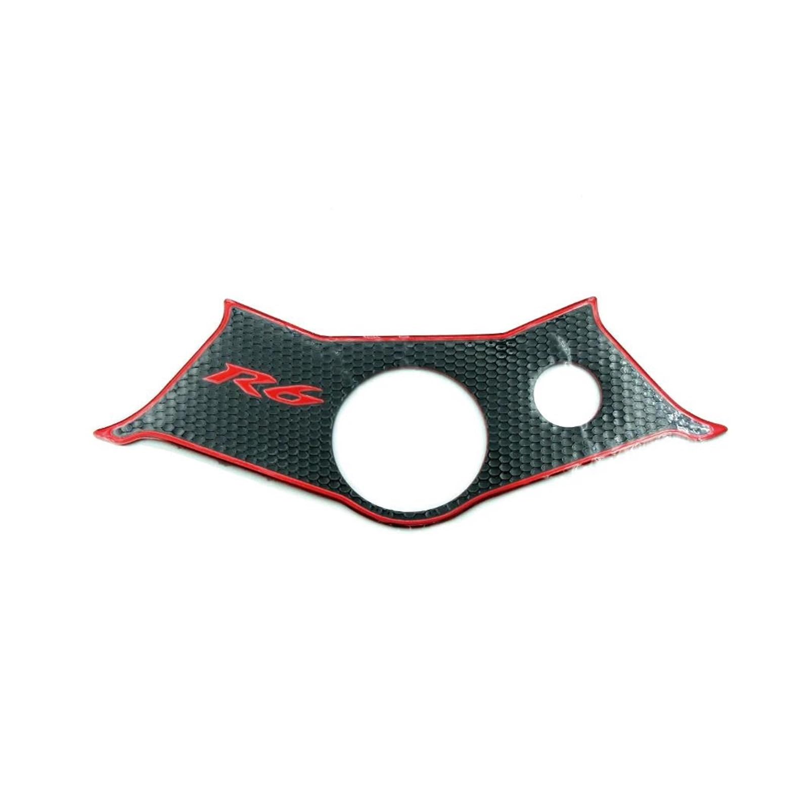 XNASU Personalisiert Für Yamaha YZF-R6 YZF R6 2003–2005 YZF600 R6S 2003–2009 Mittelkonsole Oben Dreifachklemme Aufkleber Aufkleber(Black 4a) von XNASU