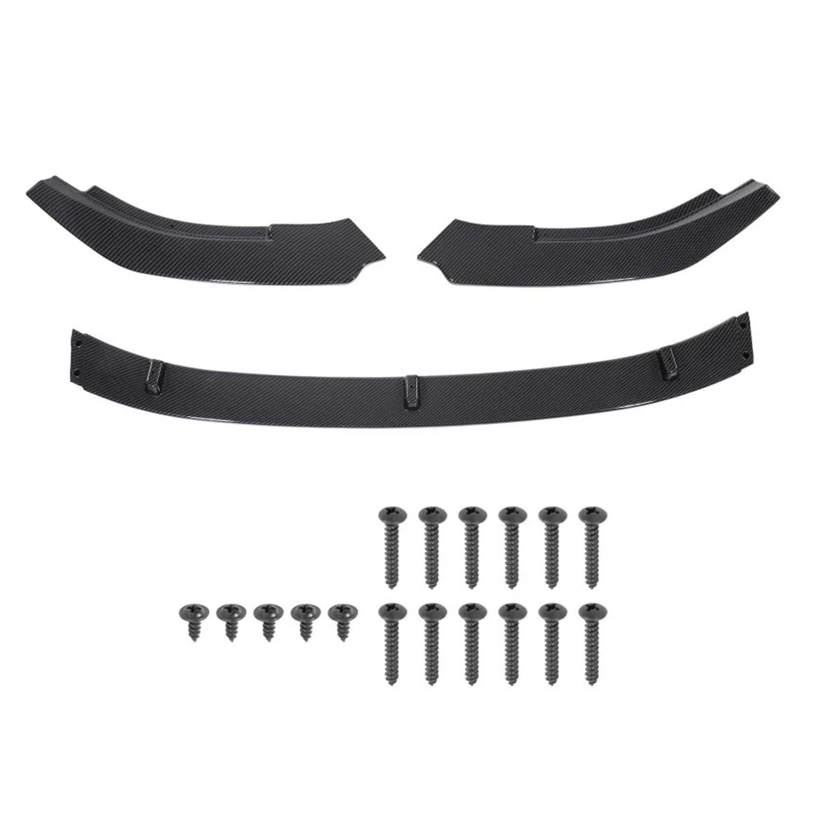 3 teile/satz Auto Vorderen Stoßfänger Lip Spoiler Splitter Kompatibel for VW Golf 6 GTI GTD 2010-2013(Carbon Fiber) von XNBHZKKRN