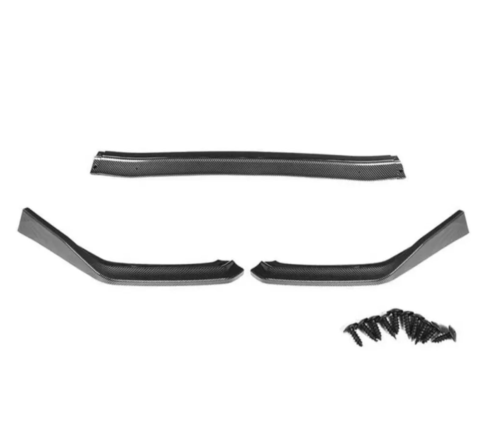 3-teiliges Auto-Frontstoßstangen-Splitter-Lippen-Kinnspoiler-Diffusor-Stoßstangen-Bodykit Kompatibel for Subaru WRX STI 2015 2016 2017 2018 2019(Carbon look) von XNBHZKKRN