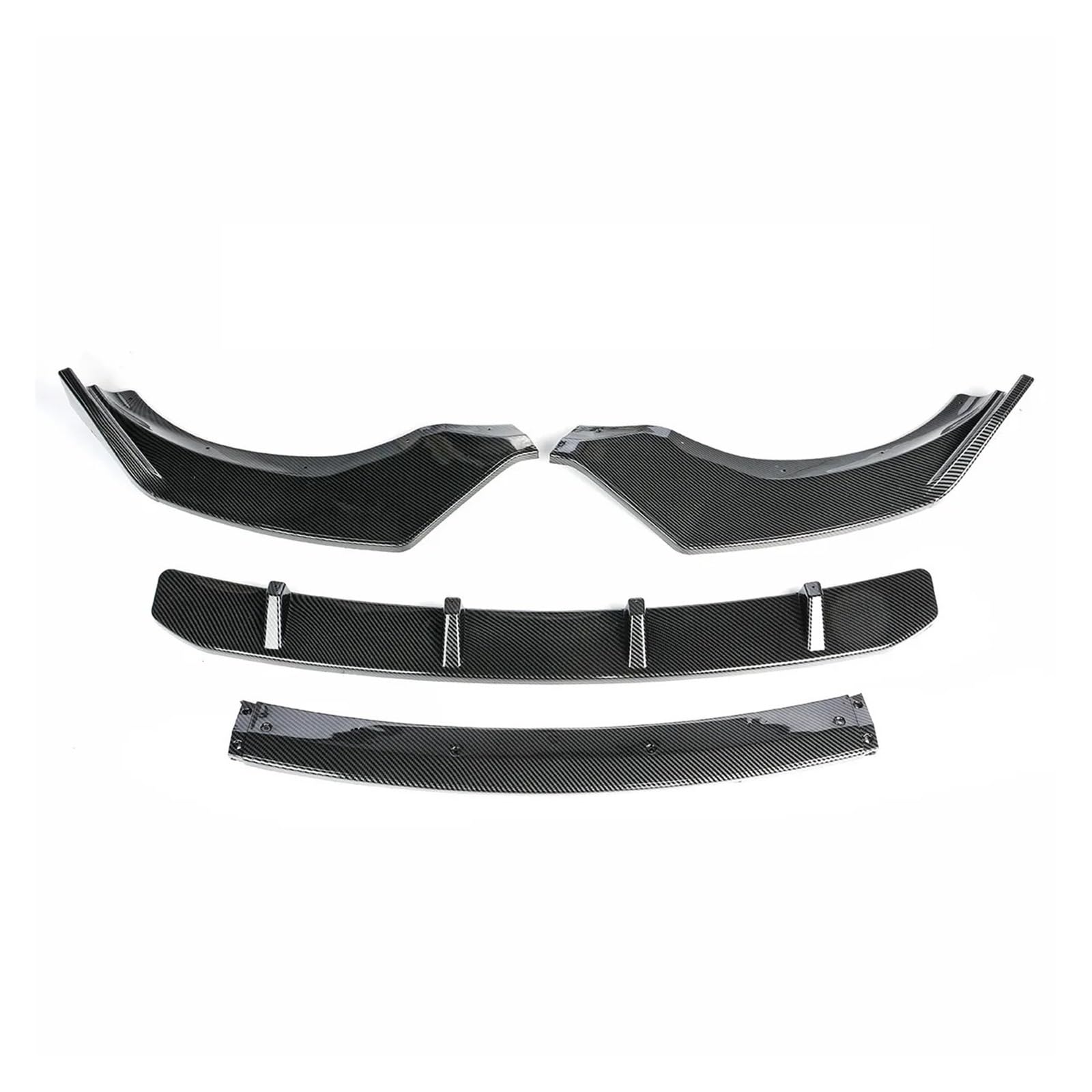 4 STÜCKE Auto Frontstoßstange Splitter Lip Diffusor Spoiler Schutzabdeckung Schutz Deflektorlippen Kompatibel for BMW X3 X4 G01 G02 2018-2021(Carbon Fiber Look) von XNBHZKKRN