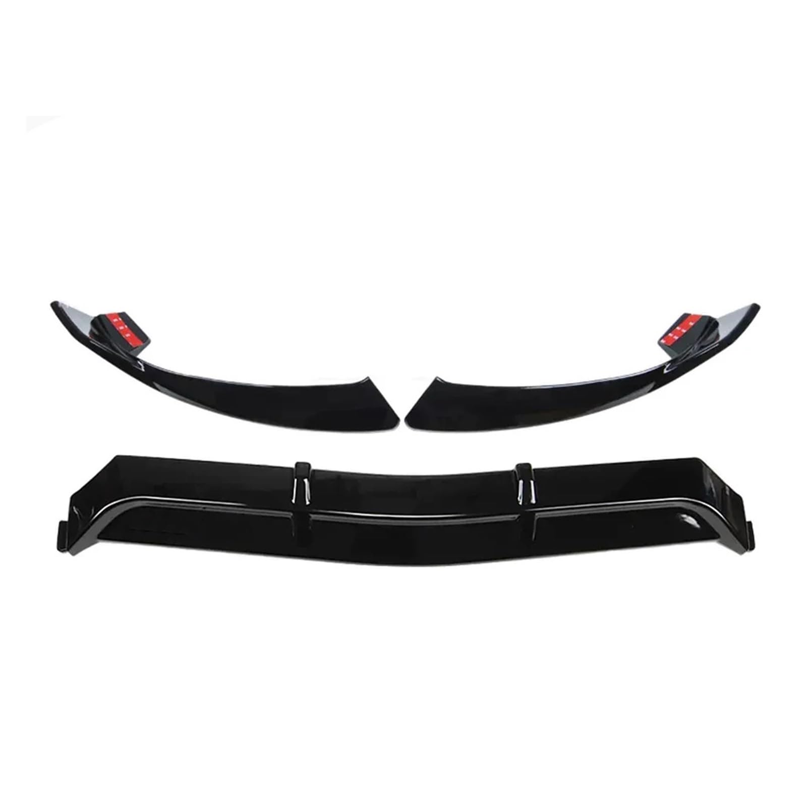 Auto Front Stoßstange Unteren Splitter Lip Spoiler Diffusor Body Kit Kompatibel for Benz W205 2015 2016 2017 2018(Glossy Black) von XNBHZKKRN