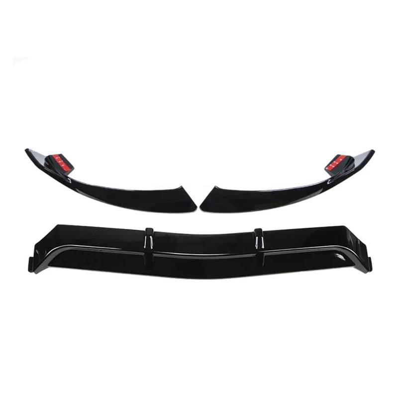 Auto Front Stoßstange Unteren Splitter Lip Spoiler Diffusor Body Kit Kompatibel for Benz W205 2015 2016 2017 2018(Glossy Black) von XNBHZKKRN