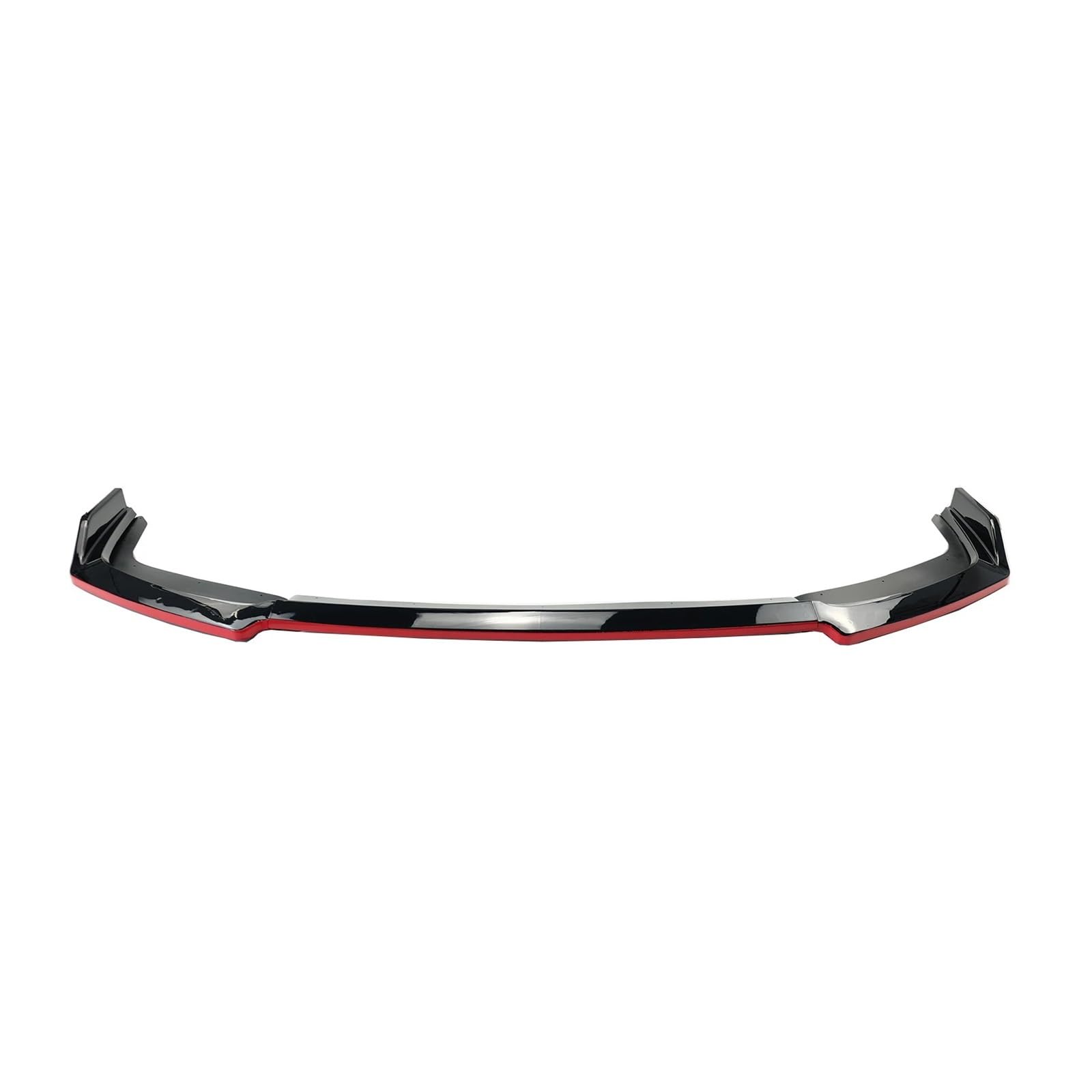 Auto Frontspoilerlippe Kompatibel for Honda 2016-2021 Civic 10th FK7 Fließheck SI 2&4 Tür Glänzend Schwarz Rot Splitter(Black Red) von XNBHZKKRN