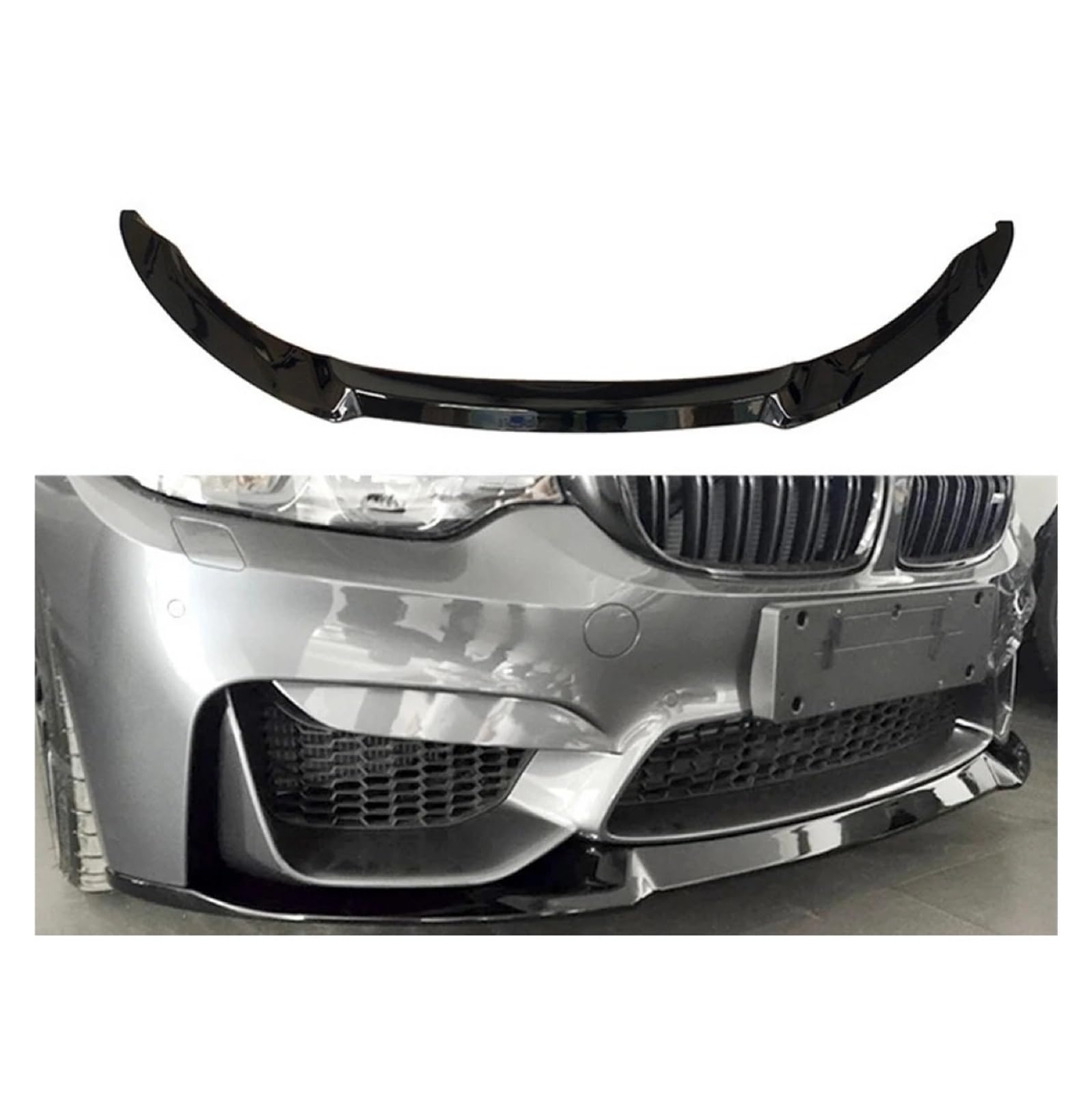 Auto Frontspoilerlippe Splitter Kompatibel for BMW F80 F82 F83 M3 M4 CS Diffusor Splitter Abdeckung Schutz Bodykits 2014-2020 Tuning(Carbon fiber) von XNBHZKKRN