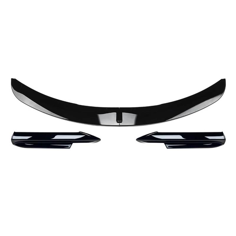 Glänzend schwarz Auto Front Stoßstange Splitter Lip Kompatibel for BMW E90 E91 335i 335d 330d 330i 325i 2005-2008 Carbon Look Guard Protector(Gloss Black) von XNBHZKKRN