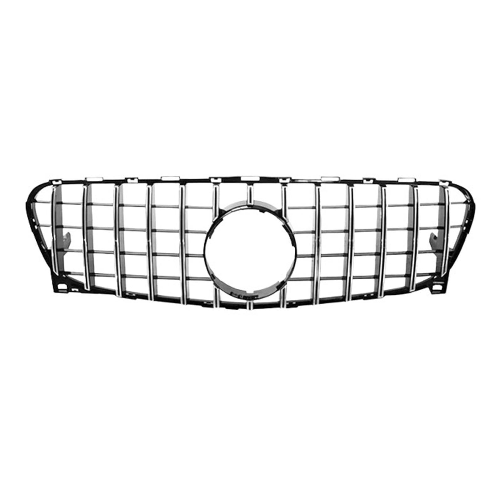 Kompatibel for Benz GLA-Klasse X156 2014-2019 Autozubehör Kühlergrill Mittelnetz Grills Montage Rahmenabdeckung Außenteile(2014-2016 Silver A) von XNBHZKKRN