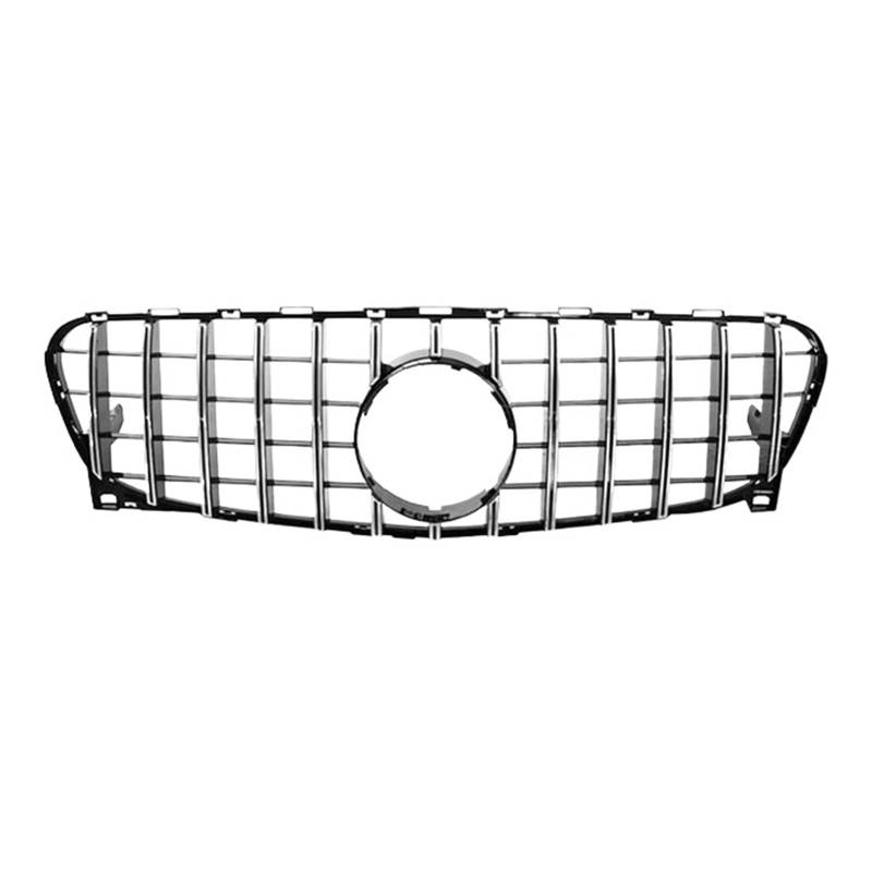 Kompatibel for Benz GLA-Klasse X156 2014-2019 Autozubehör Kühlergrill Mittelnetz Grills Montage Rahmenabdeckung Außenteile(2014-2016 Silver A) von XNBHZKKRN