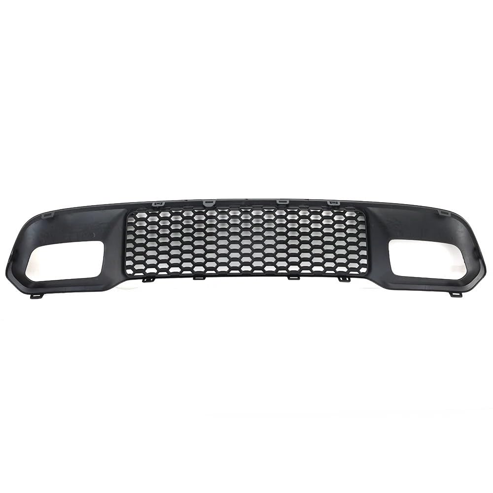 Unterer Kühlergrill for die vordere Stoßstange, kompatibel mit Jeep Grand Cherokee 2017 2018 2019–2022, schwarzes Chrom, Gitternetze for den Stoßstangengrill, Rahmen, Autozubehör(Black) von XNBHZKKRN