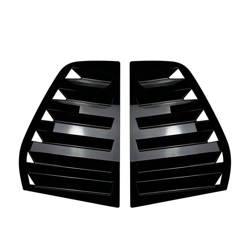 XNFUR Auto-Seitenfensterladen-Abdeckungs-Ordnungsaufkleber, passend for VW, passend for Golf, 5 MK5 5 Türen 2003–2010, Lüftungsschaufel, Kohlefaser-Look, ABS-Hecklamellenfenster Abdeckkappe für Hecksc von XNFUR