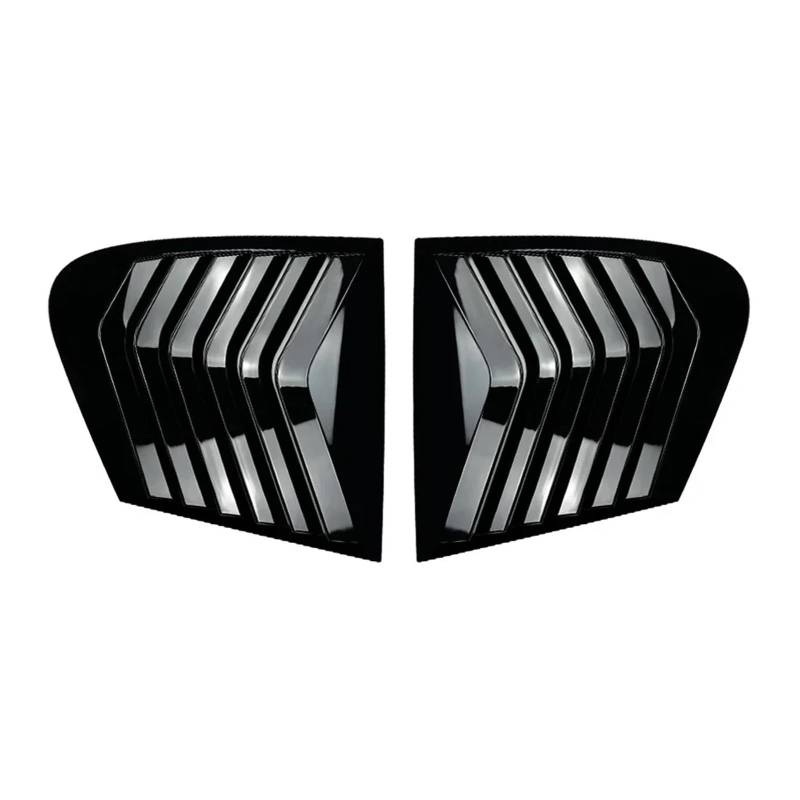 XNFUR Auto-Seitenfensterladen-Abdeckungs-Zieraufkleber, passend for BMW, 1er F20 118i 120i Schrägheck 2011–2019, Lüftungsschaufel, ABS-Carbon, hinteres Lamellenfenster Abdeckkappe für Heckscheibenroll von XNFUR