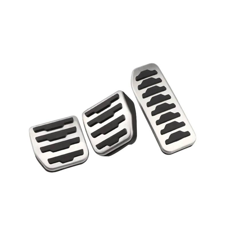 XNFUR Autopedalabdeckung, passend for Land Rover, Freelander 2007–2015, Bremspedal, Fußstütze, Pedalauflage, Auto-Styling Bremspedalmatte(3Pcs MT Without Rest) von XNFUR