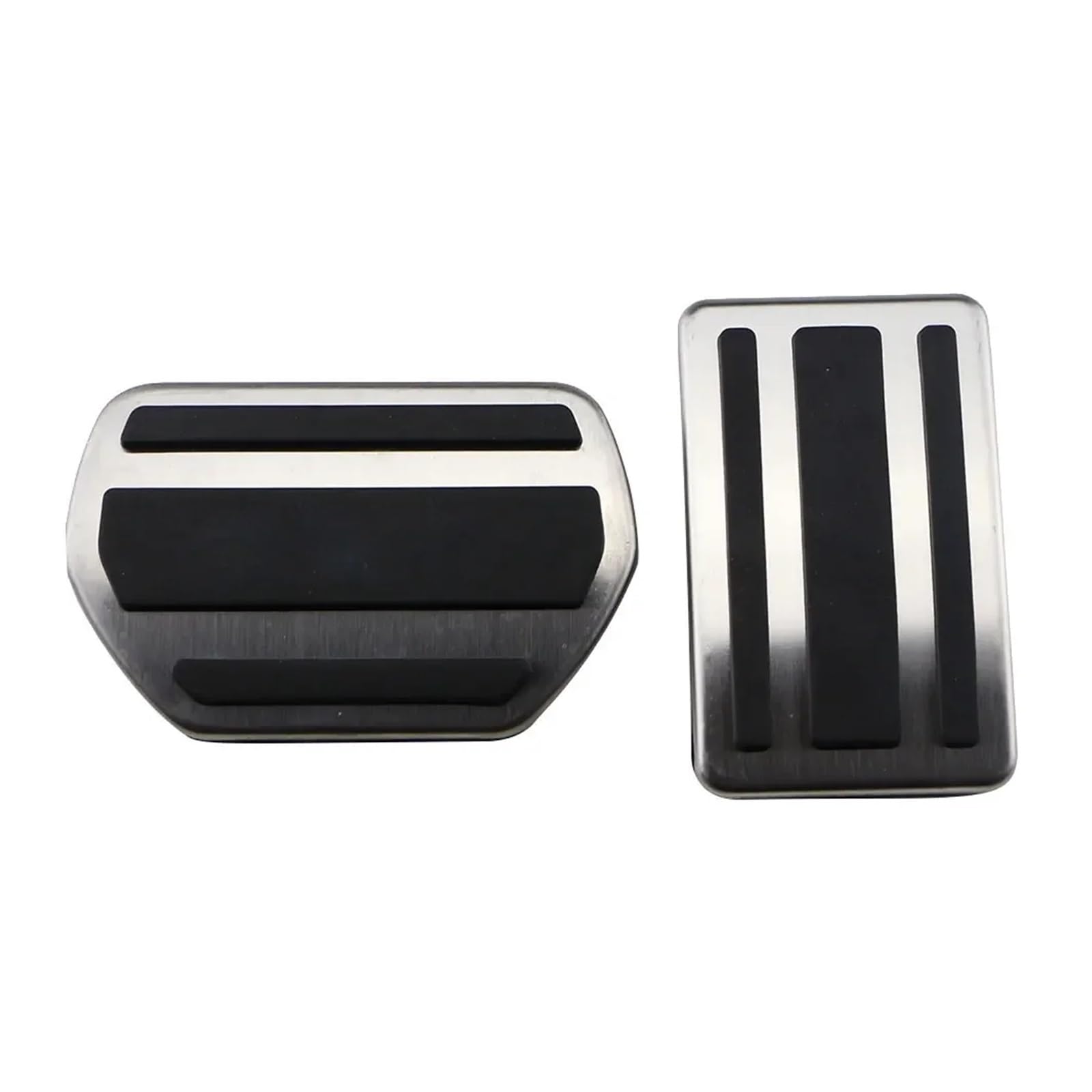 XNFUR Autopedalabdeckung, passend for Peugeot, 508, passend for Citroen, C5 C6 2012–2014, Zubehör, Edelstahlverkleidung, rutschfeste Kraftstoffbremse Bremspedalmatte(AT pedal) von XNFUR