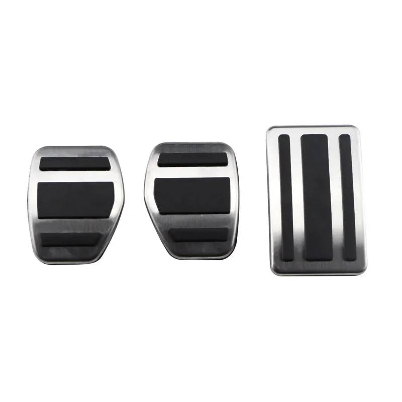 XNFUR Autopedalabdeckung, passend for Peugeot, 508, passend for Citroen, C5 C6 2012–2014, Zubehör, Edelstahlverkleidung, rutschfeste Kraftstoffbremse Bremspedalmatte(MT pedal) von XNFUR