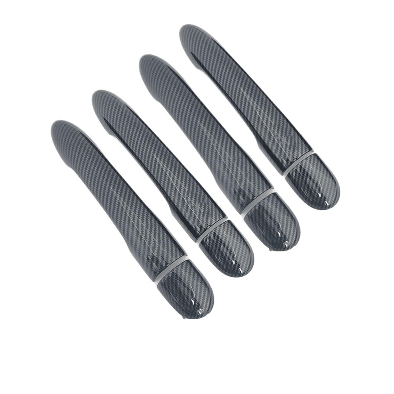 XNFUR Autotürgriffabdeckungen, passend for Renault, Megane MK2 2002–2008, Kohlefaser-Chrom-Styling-Zubehör Zieraufkleber für die Außentürgriffabdeckung(Carbon fiber) von XNFUR