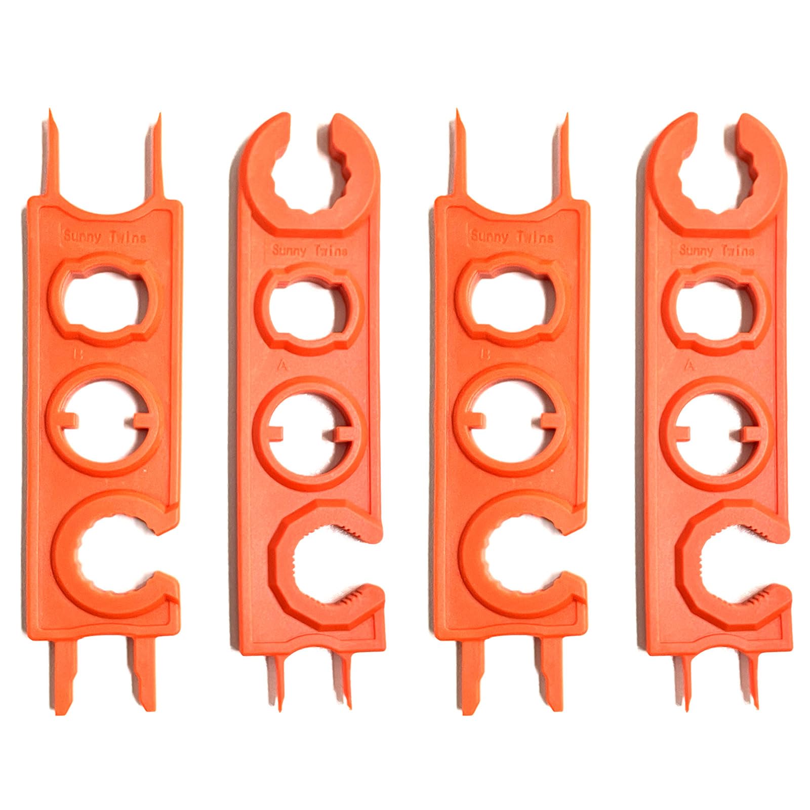 XNIVUIS 4 Stück MC-4 Schlüssel Legierungen Solar Schraubenschlüssel für Solarpanel-Kabel Steckbarer Montage Werkzeug MC-4 Werkzeug Steckbarer Schraubenschlüssel für Solarpanel Kabel (Orange) von XNIVUIS