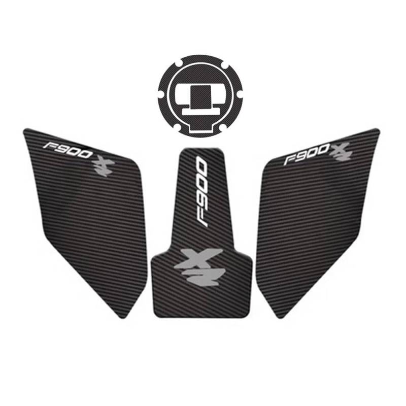 Zubehör Tankpad Protector Aufkleber FÜR F900XR F900 XR 2020-2023 Motorrad Anti Slip Heizöl Tank Pad Seite Knie Grip Aufkleber Schutz Aufkleber Pads von XPGHYIU